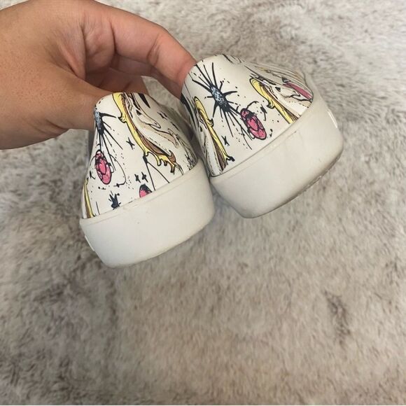 Melissa Ground Slip On Womens Size 6 White Unicorn Low Casual Sneaker Shoes - Picture 5 of 9